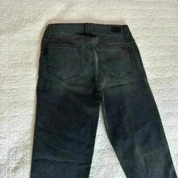 Paige Stone Washed Skinny Black Jeans 26 - Picture 10 of 14